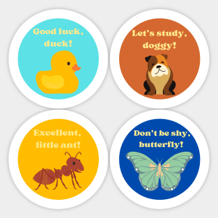 Cute animal stickers, perfect for teachers Sticker